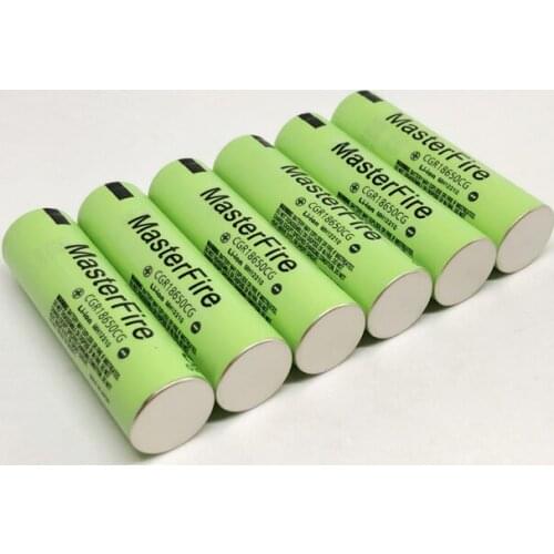 MasterFire 10PCS/LOT Original CGR18650CG 18650 3.7V 2250mAh Rechargeable Battery Lithium Batteries Cell For Panasonic
