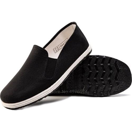 35-46 Chinese Beijing Cotton Shoes Men Male Bruce Lee Cosplay Costume Comfortable Sneaker Breathable Kung Fu Casual Cloth Shoes