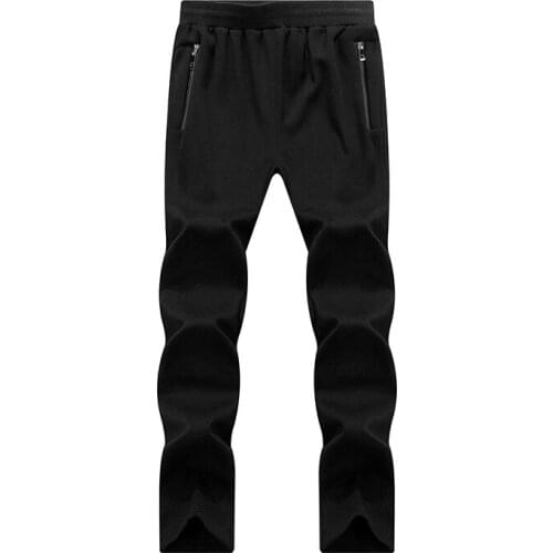 Men Training Pants Sweatpants Winter Fleece Trousers Male Leisure Jogging Fitness Running Sports Track Pants Large Size XL-9XL