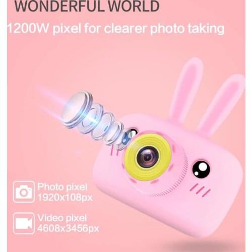 New Toys Camera With Protect Cover Birthday Gift for Kids Cute Cartoon Designed Digital Cameras Toys for Children Girls Boys