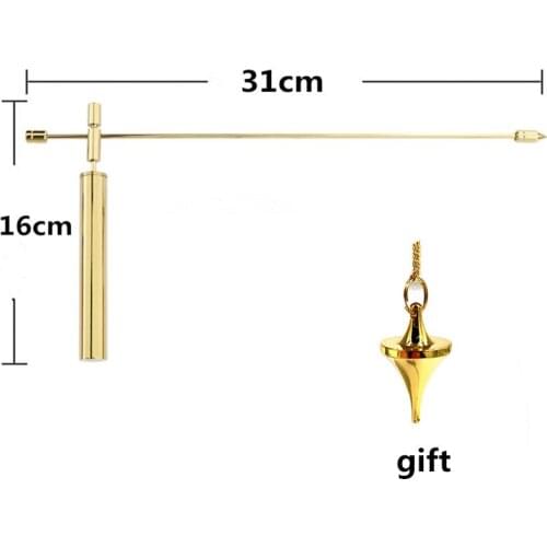 Hunting dragon Pure copper folding dragon feet measuring rod water pulse divination compass compass measuring wind water dragon