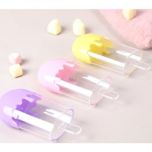 Plastic Ice Cream Candy Box Transparent Wedding Favor Box Baby Shower Kids Birthday Party Gift Box Gift Packaging Supplies