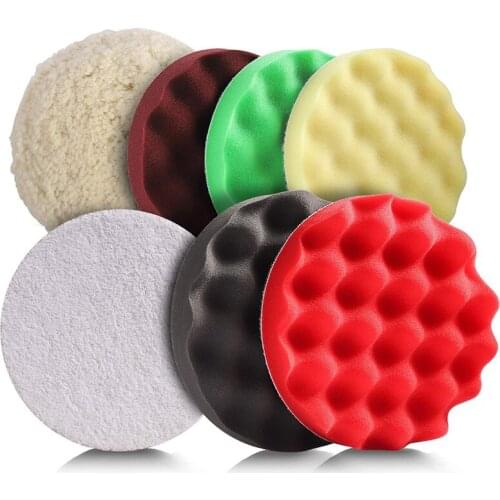 Polishing Pads,7 Pcs 7 Inch(180mm) Buffing and Polishing Pads Kit, Perfect for Car, Metal, Ceramics Polishing, Sanding and Waxin