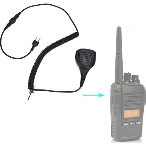 Walkie Talkie Speaker Mic Portable Handheld 2 Pin Shoulder Remote PTT For Midland Two Way Radio GXT550/650 GXT1000 GXT1000VP4