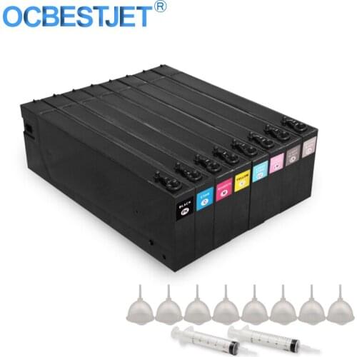 8Colors/Set T5441 T5441-T5448 T5431-T5438 Empty UV Refillable Ink Cartridge For Epson Stylus Pro 4000 7600 9600 Printer 300ML/PC