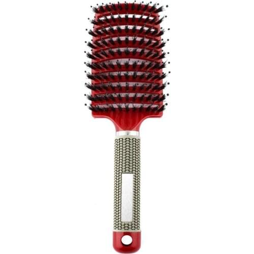 New Anti-static Hair Comb Healthy Paddle Cushion Free Heat Barber Salon Hair Care Vent Tine Teeth Massage Hair Comb