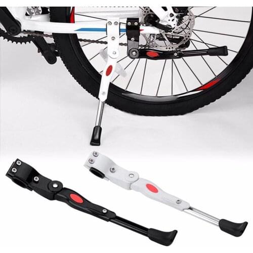 Adjustable MTB Road Bicycle Kickstand Parking Rack Mountain Bike Support Side Kick Stand Foot Brace For 22-27 Inch Wheel Diamete