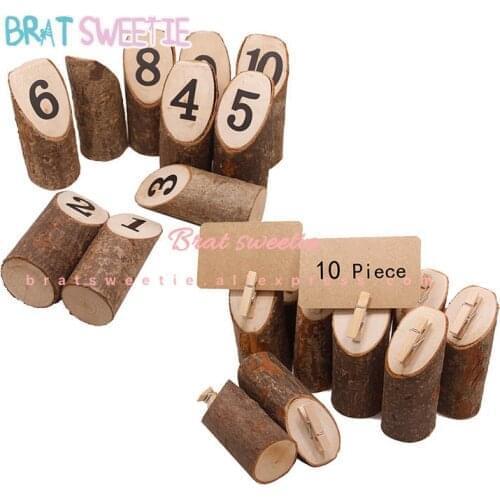 Rustic Wedding Wooden Wedding Table Numbers Decorations Wood Card Holders Birthday Party Direction Signs Supplies