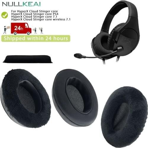 NULLKEAI Replacement Thicken Leather Velvet Earpads For Mpow H21 Headphones High Quality Earmuff Headband
