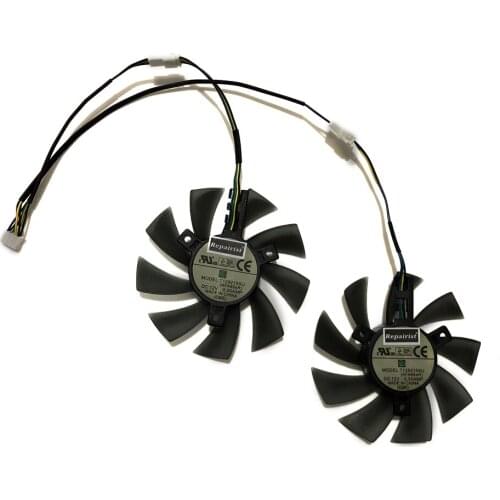 T129215SU GIGABYTE RX570 RX580 GPU VGA Alternative Cooler Cooling Fan For gigabyte GTX1070/1060 Graphics Cards As Replacement