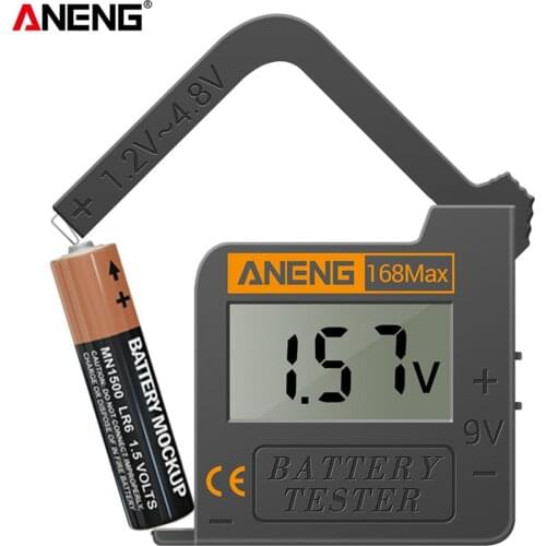 168Max Digital Lithium Battery Capacity Tester LCD Battery Voltage Tester Digital Lithium Battery Capacity Diagnostic Tool