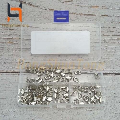 Carbon Steel Nickel-Plated Half Round Roll M3 M4 M5 T Slot Nut Hammer Head Nut for Aluminum Profile Accessories