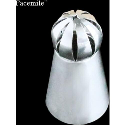 High Quality 1Pc Icing Cream Piping Nozzle Tip Stainless Steel Torch Russian Nozzle Tip Set Decorating Tool Pastry Decor