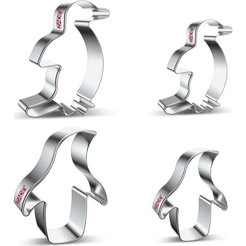 ZADE Penguin Cookie Cutter Biscuit / Fondant / Bread / Pastry Cutters - Stainless Steel