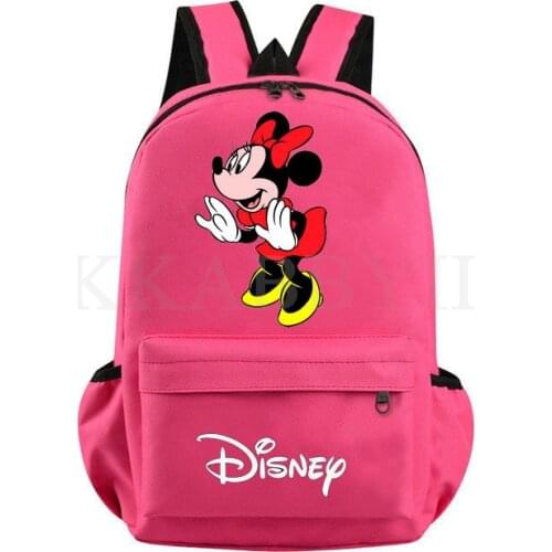 Minnie Mouse Womens Backpacks Large Capacity School Bags for Teens Female School Backpack Woman Multi-pockets Bags
