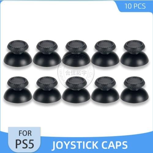 HOTHINK 10pcs Replacement Joystick Caps for PS5 Controller 3D Analog Thumb Stick Cover Case for PlayStation 5 DualSense