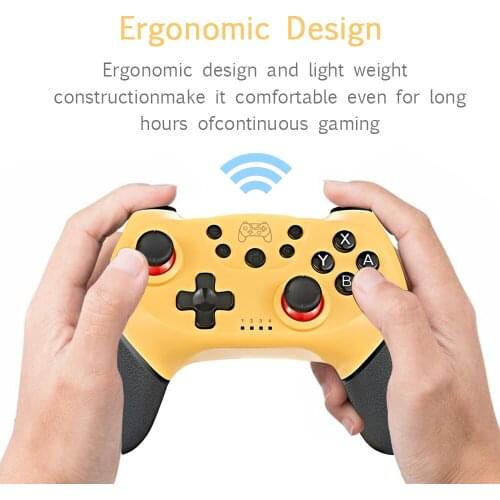 2020 Wireless Bluetooth Gamepad Game Joystick Controller with 6-Axis Handle Compatible with Switch Pro Gamepad Switch Console