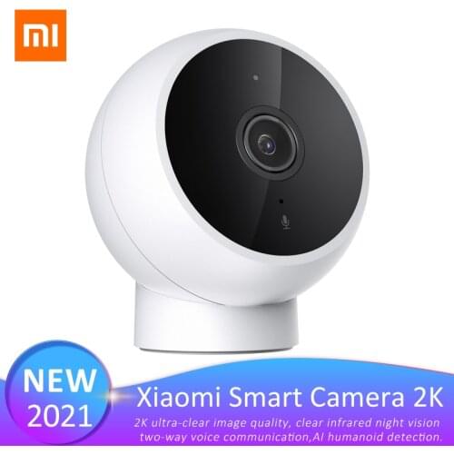 2021 Xiaomi Smart Camera 2K Standard Compact Camera 1296P Infrared Night Vision Two-Way Talk AI Humanoid Detection App Control