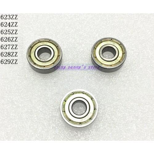 5-10 pcs/Lot 623zz, 624zz, 625zz, 626zz, 627zz, 628zz, 629zz Miniature Bearing Deep Groove Ball Bearing Carbon Steel Brand New