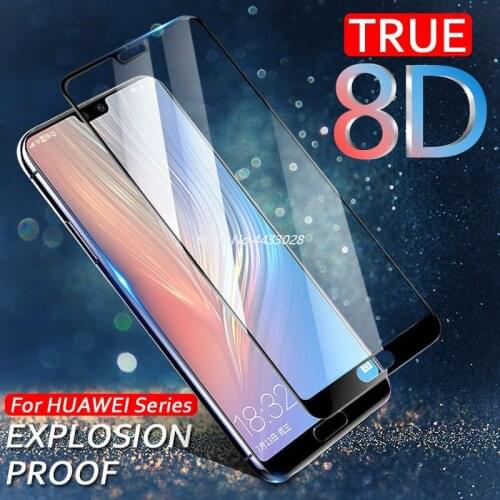8D Full Cover Tempered Glass for Huawei P20 Lite Pro P10 P9 Lite Plus Screen Protector for Huawei P20 Nova 3E Protective Glass