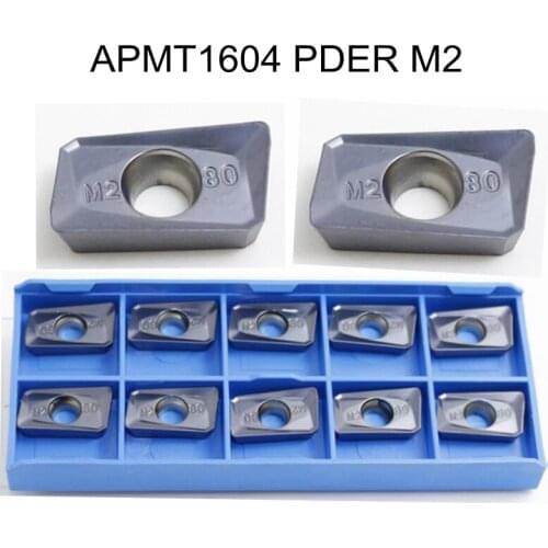 APMT1604 PDER M2 10pcs/lot Solide Carbide Milling Inserts or cnc Cutting Mill Tools for Face Mill BAP 400R and RAP75