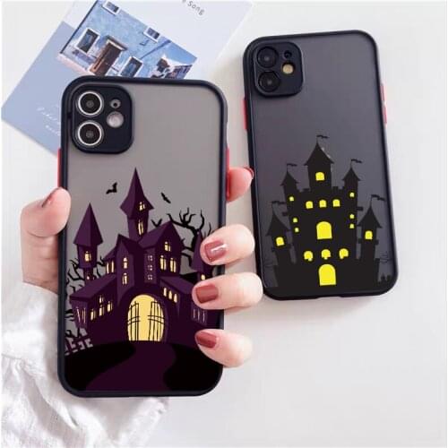 Dark Night Retro Castle Universe Phone Case for iPhone 12 XS XR 11Pro MAX Coque TPU Back Cover for iPhone 8 7 6S Plus Capa