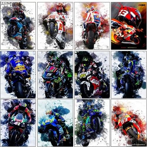 DIY diamond painting motorcycle racing art decoration wall rhinestone embroidery mosaic picture for corridor bedroom home decora