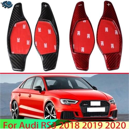 For Audi RS3 2018 2019 2020 Carbon Fiber Steering Wheel Shift Paddle Extension