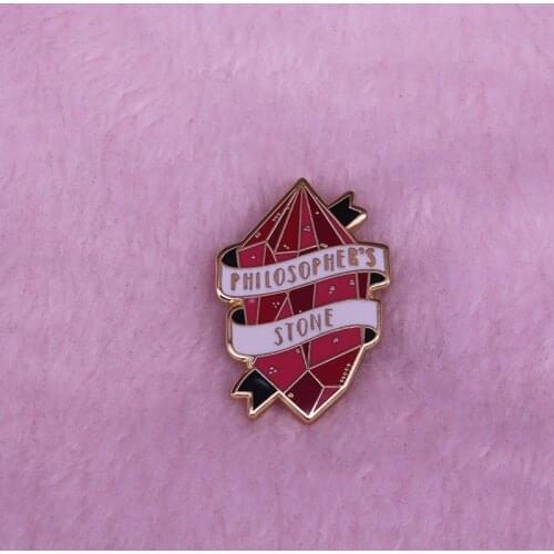 Philosophers stone pin magical wizarding world lover art collection
