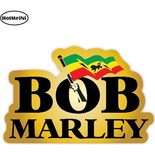 HotMeiNi 13cm X 8.4cm Bob Marley Vinyl Decals Stickers Funny Car Styling Bumper Window Decoration Waterproof Car Stickers