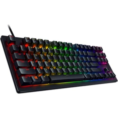 Razer Huntsman Tournament Edition TKL Tenkeyless Gaming Keyboard - Linear Optical Switches - Chroma RGB Lighting - PBT Keycaps