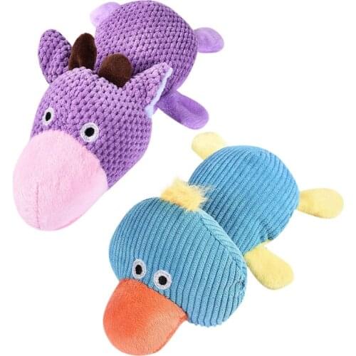 Pet Cat Dog Squeaky Toy Squeaker Sound Dog Toys for Aggressive Chew Tooth Cleaning Plush Toys for Large Dogs