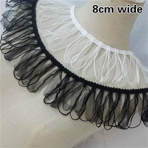College Style Creative Fringed Tulle Ribbon Lace DIY Ladies Children Clothes Skirt Cuffs Neckline Edge Trim Pet Doll Bib Sewing