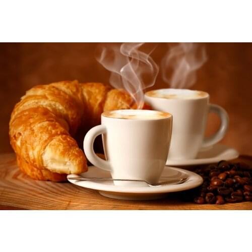 Croissants Coffee Canvas Paintings Modern Home Wall Decor Print Poster Irreegular Picture Unframed Artworks Quadri Moderni Su Te