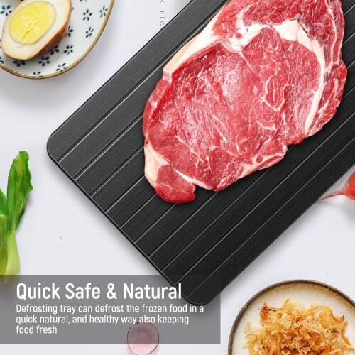Fast Defrosting Tray For Frozen Food Meat Fruit Fish Sea Food Quick Thaw Plate Board Kitchen Gadget Tool