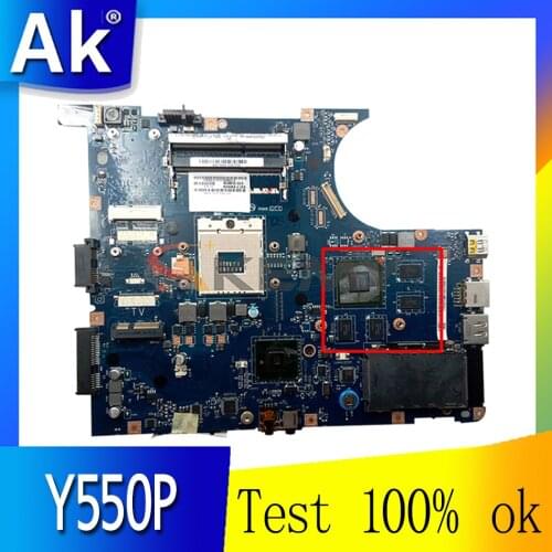 Laptop motherboard For LENOVO Ideapad Y550P Mainboard NIWBA LA-5371P 11011662 HM55 N10P-GS-A2