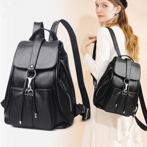 2021 Fashion Designer Men Backpacks Pu Leather Rucksack School Bag Casual Women Backpack Travel Bolsas Mochila Feminina PT499