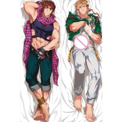 JoJo no Kimyo na Boken JoJos Bizarre Adventure Joseph Joestar and Caesar Anthonio Zeppeli Dakimakura Body Pillowcase