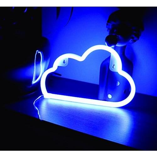 Cloud LED Neon Signs Light Photography Prop Ornaments USB Wedding Bar Room Home Decor For Christmas Gift Neight Lamp