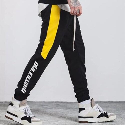 New Running Sports Mens Leg Tie Pants In Outdoor Fitness Training Waist Tie Up Hip Hop Fashion Joker Small Foot Sports Pants