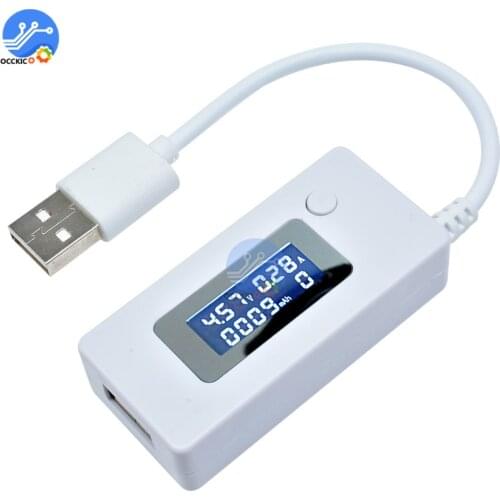 New Arrival LCD Dual Micro USB Charger Battery Capacity Voltage Current Tester Meter Detector For Cell Phone Power Bank
