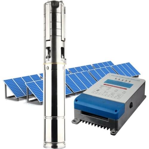 High pressure irrigation dc high head submersible solar powered water pump system for agriculture farm irrigation