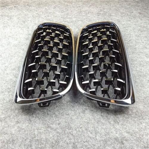 Front Bumper Mesh Grill Grille For B-MW 2 Series F45 F46 228i 220i 235i 2014 2015 2016 2017 2018 ABS Material Car Accessories