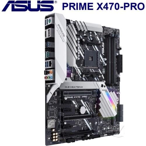 Socket AM4 Asus PRIME X470-PRO Motherboard AMD X470 DDR4 64GB AM4 Original Desktop Asus X470 Mainboard DDR4 AM4 CPU AMD Ryzen