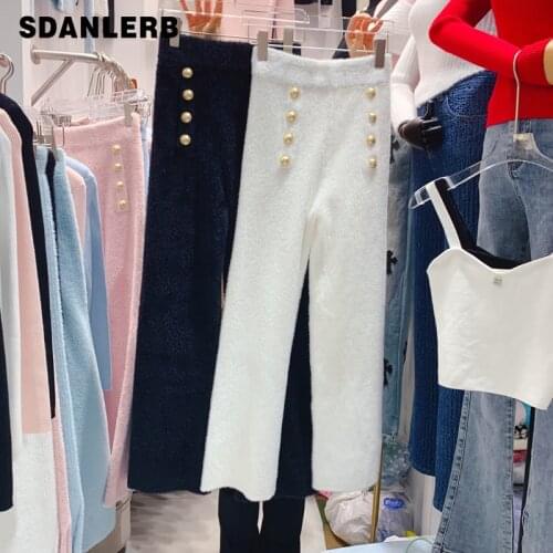 SDANLERB Women's Straight Trousers