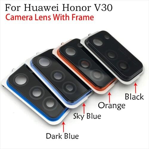 10Pcs/Lot, Rear Camera Glass Lens Back Camera Glass Cover Frame For Huawei Honor View 30 / Honor V30
