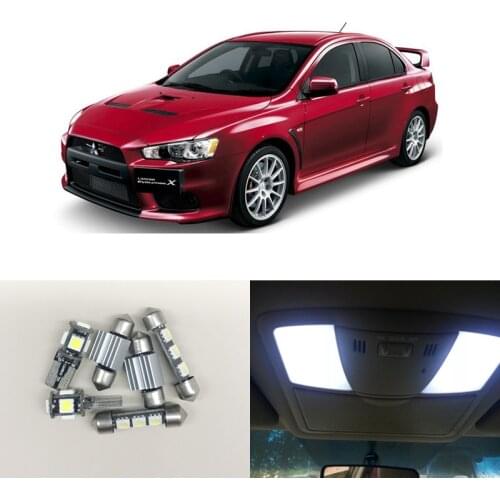 Super White Interior Led Package Kits For Mitsubishi Lancer or Evolution X 2008-2012 Car-Styling Interior Car Light Source