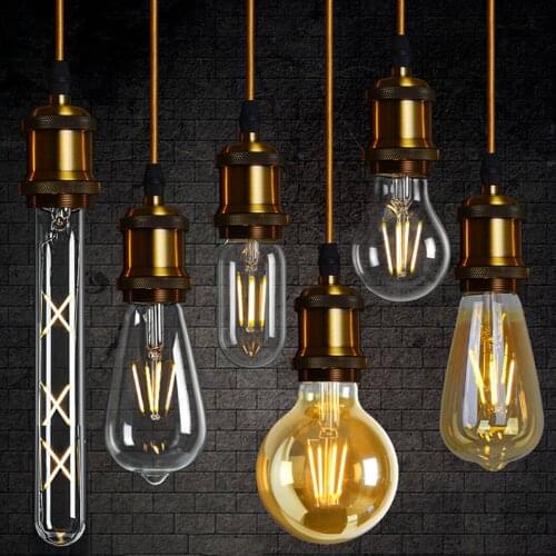 2021 Rushed Sale Ce Rohs Decor Retro Edison Led Filament Bubble Ball Bulb 4W 6W 8W C35 G45 A60 G80 G95 For Bedroom Decoration