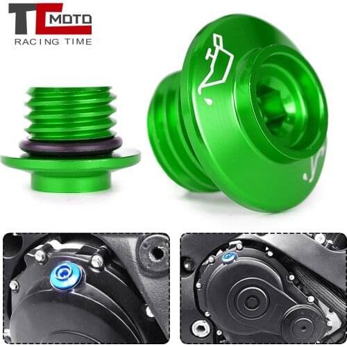 Motorcycle CNC Oil Filler Cap Plug For Kawasaki NINJA 125 250SL 400 ER6F ER-6N VERSYS 650 1000 VULCAN S650 CAFE Z125 Z250SL