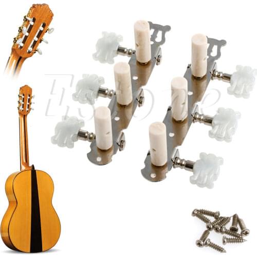 B39 New 1 pair Guitar Tuning Pegs Machine Tuners White Machine Head for Classic Guitar